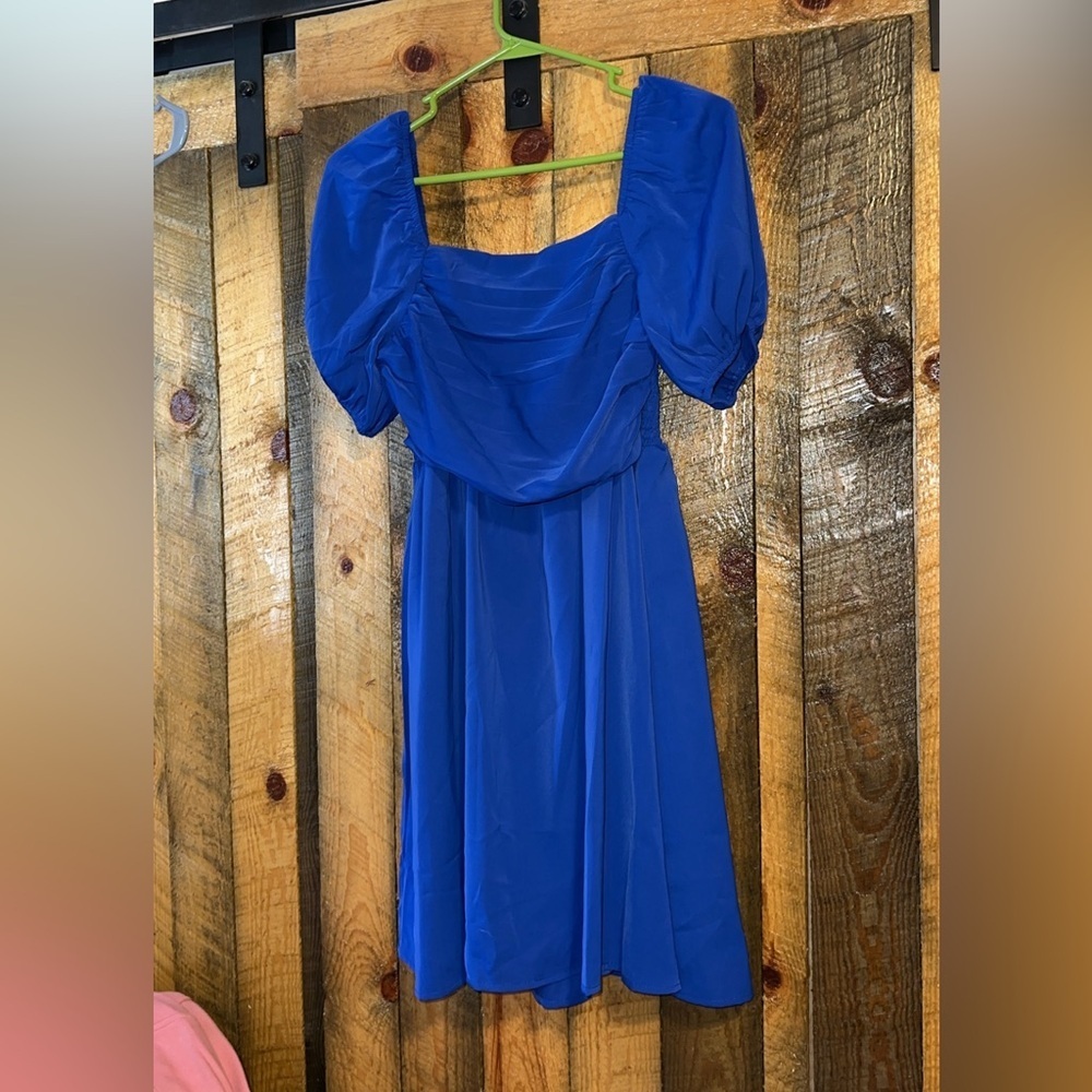 Gorgeous blue mini dress
